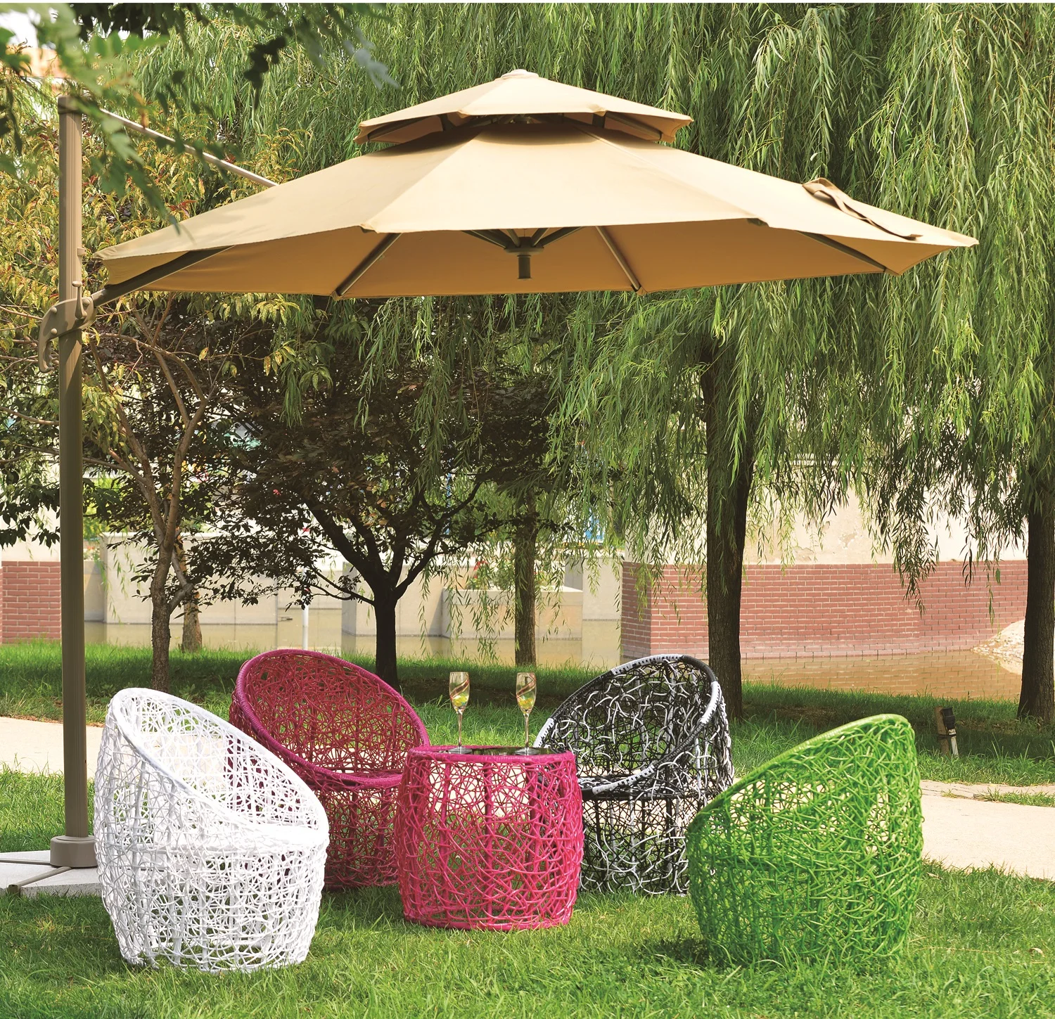 Outdoor Bench Set Chair Seat Dining Table Beer Park Metal Picnic Table and Bench Street Customized Steel Wood