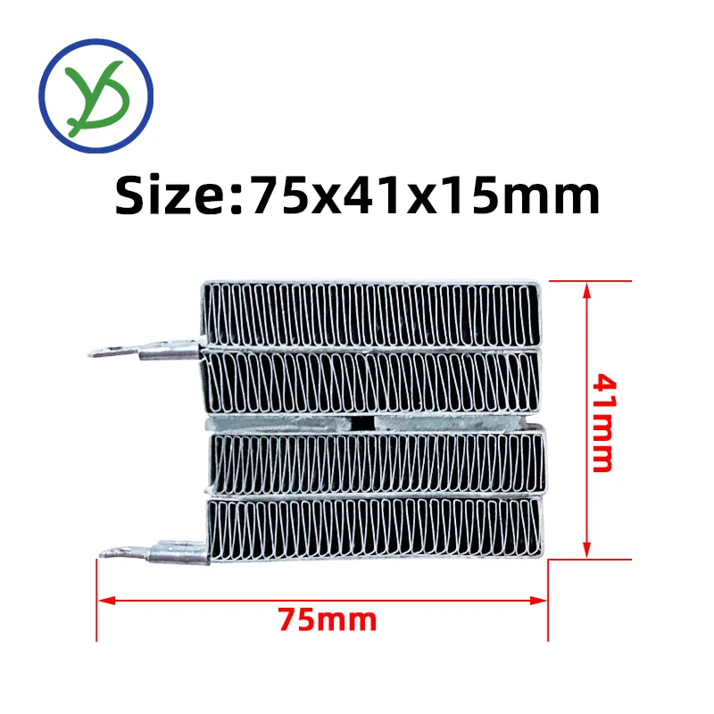 YIDU 12/24/48/220V conductive ptc ceramic air heater heating element for Underfloor heating systems
