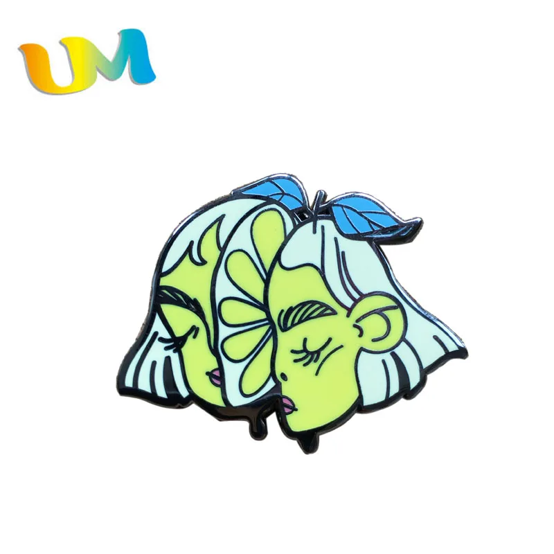 2019 hot selling hard enamel pin rose gold hard enamel pin manufacturer custom