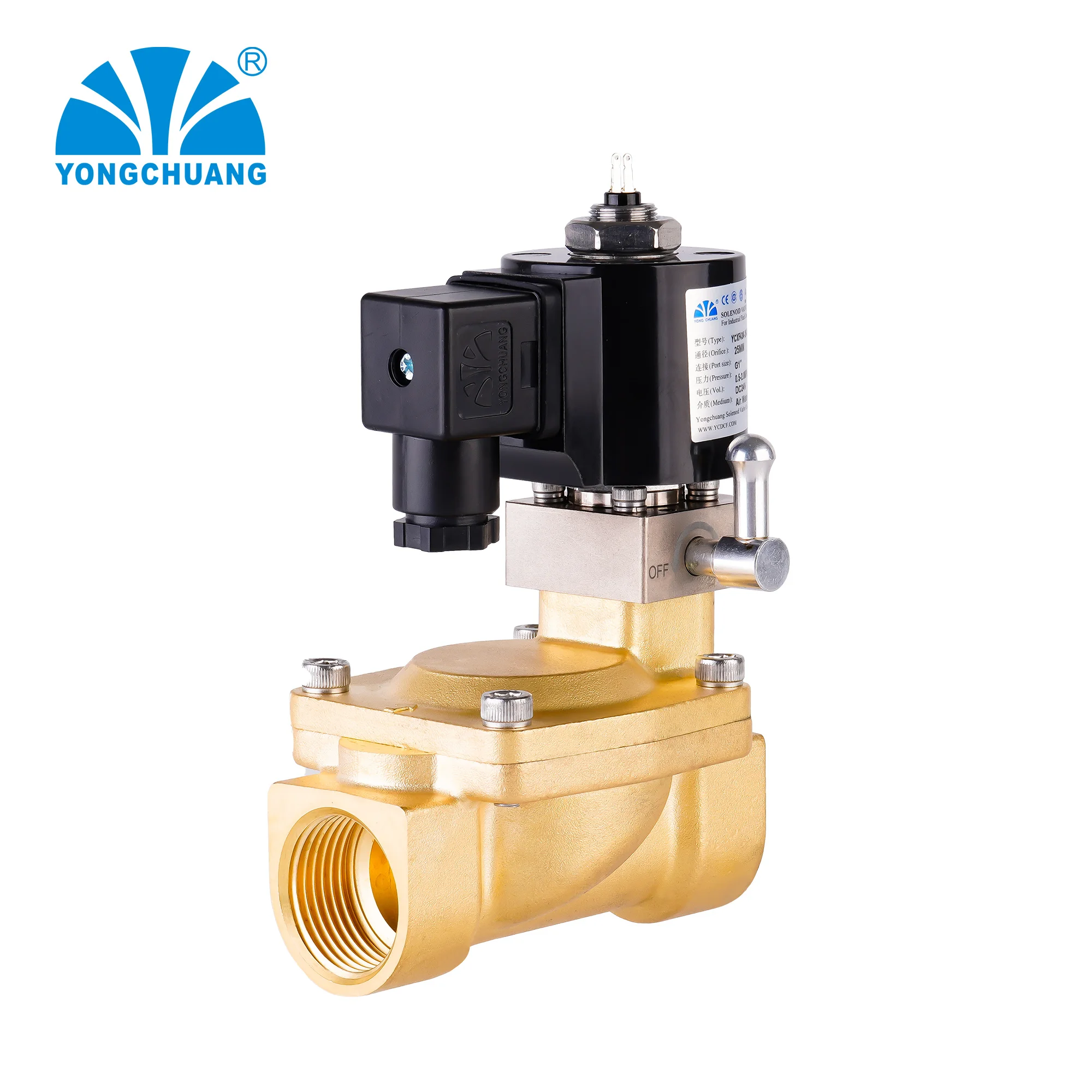 Yongchuang  YCXF44 fire fighting fire extinguisher  manifold solenoid valve with manual switch and signal feedback function