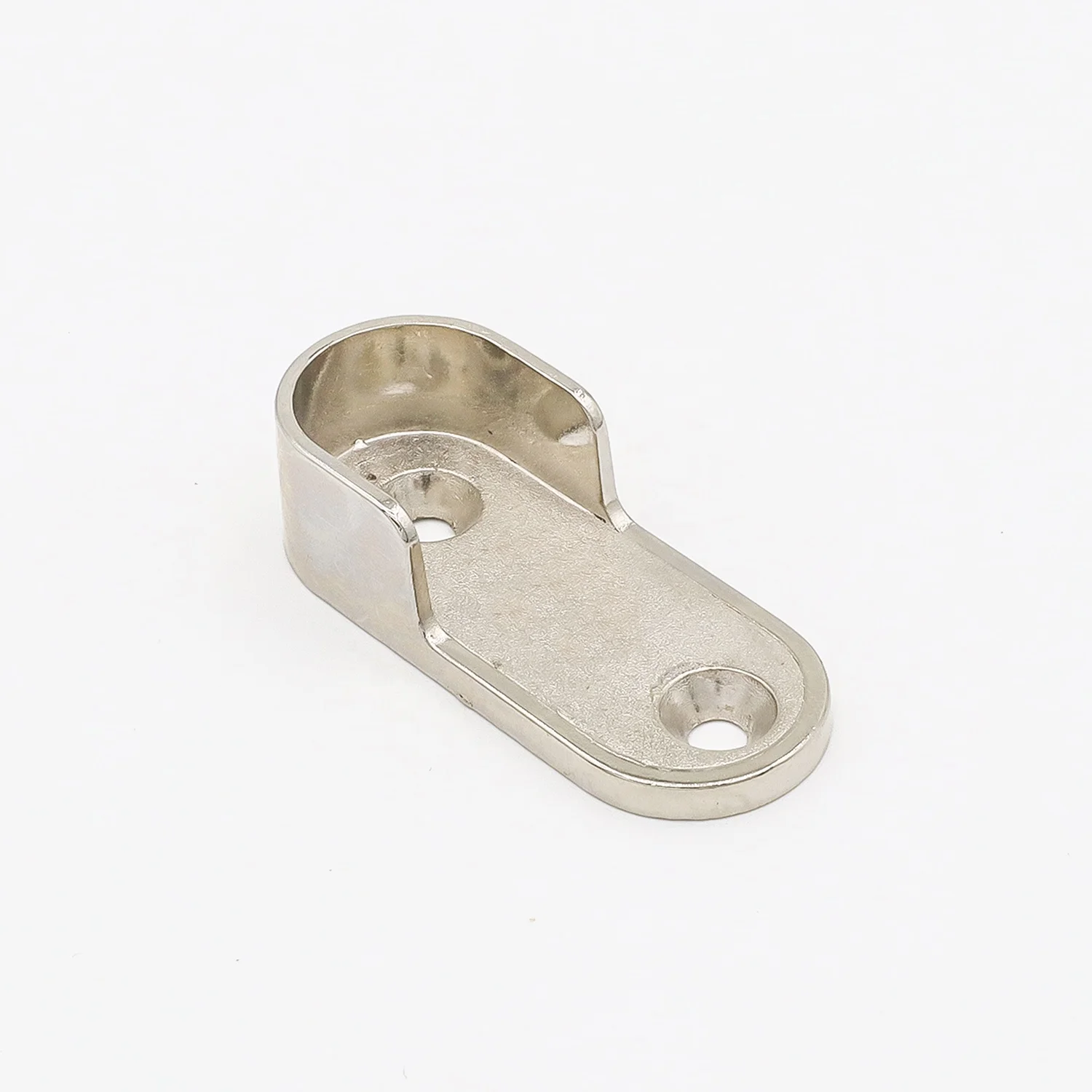 15mm Oval pipe support bracket wardrobe tubes holder furniture fittings Zinc Alloy Tube Holder Bracket Support with screw