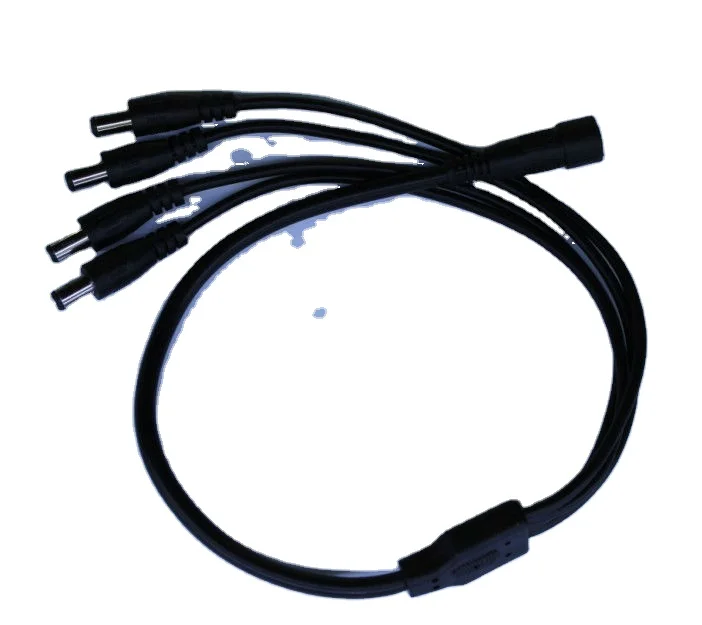 12V DC Video Cable 1 to 4 CCTV Splitter Cable
