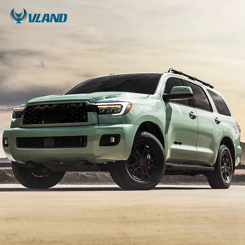 Vland Factory Wholesale LED Head Light for Toyota Tundra 2007-2013 Sequoia 2008-2020 Car Parts Auto Lamp Sequential Accessories