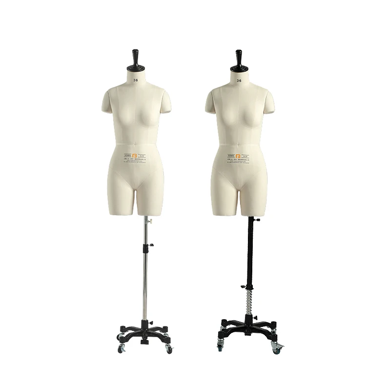 Beifuform Female full torso dummy mannequin EU size 36 half body dress form sewing mannequin for tailor fiberglass