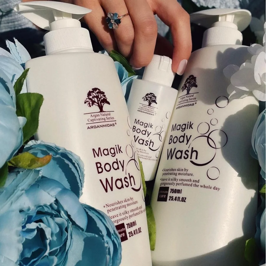 Arganmidas High Quality Bath Private label Hotel Soap Body Skin CareShower Gel Moisturizing Vegan Body Wash