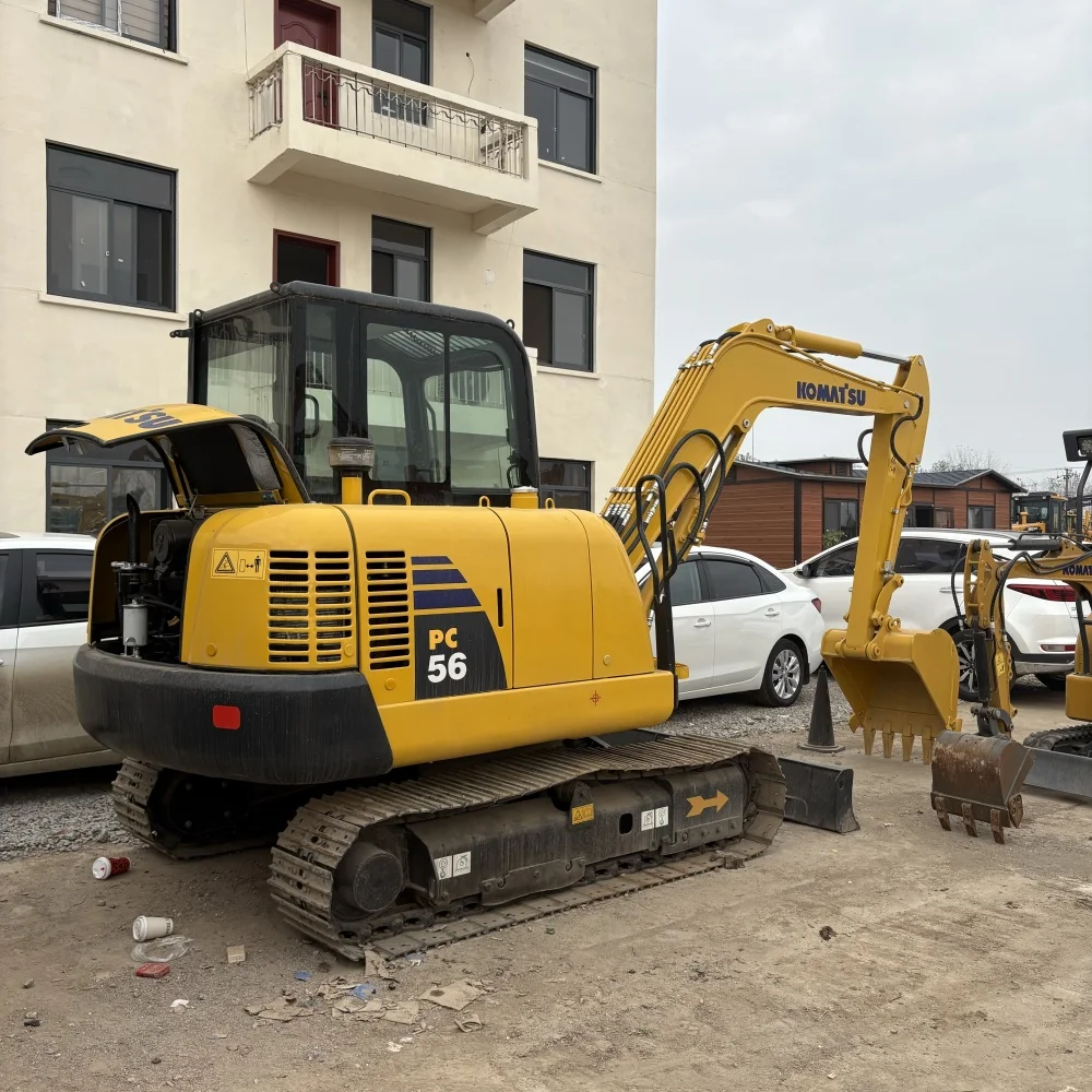 High Digging Power Second Hand Komatsu PC56 Crawler Excavator Used Komatsu PC56 Excavator Engine Pump Motor Gear Gearbox