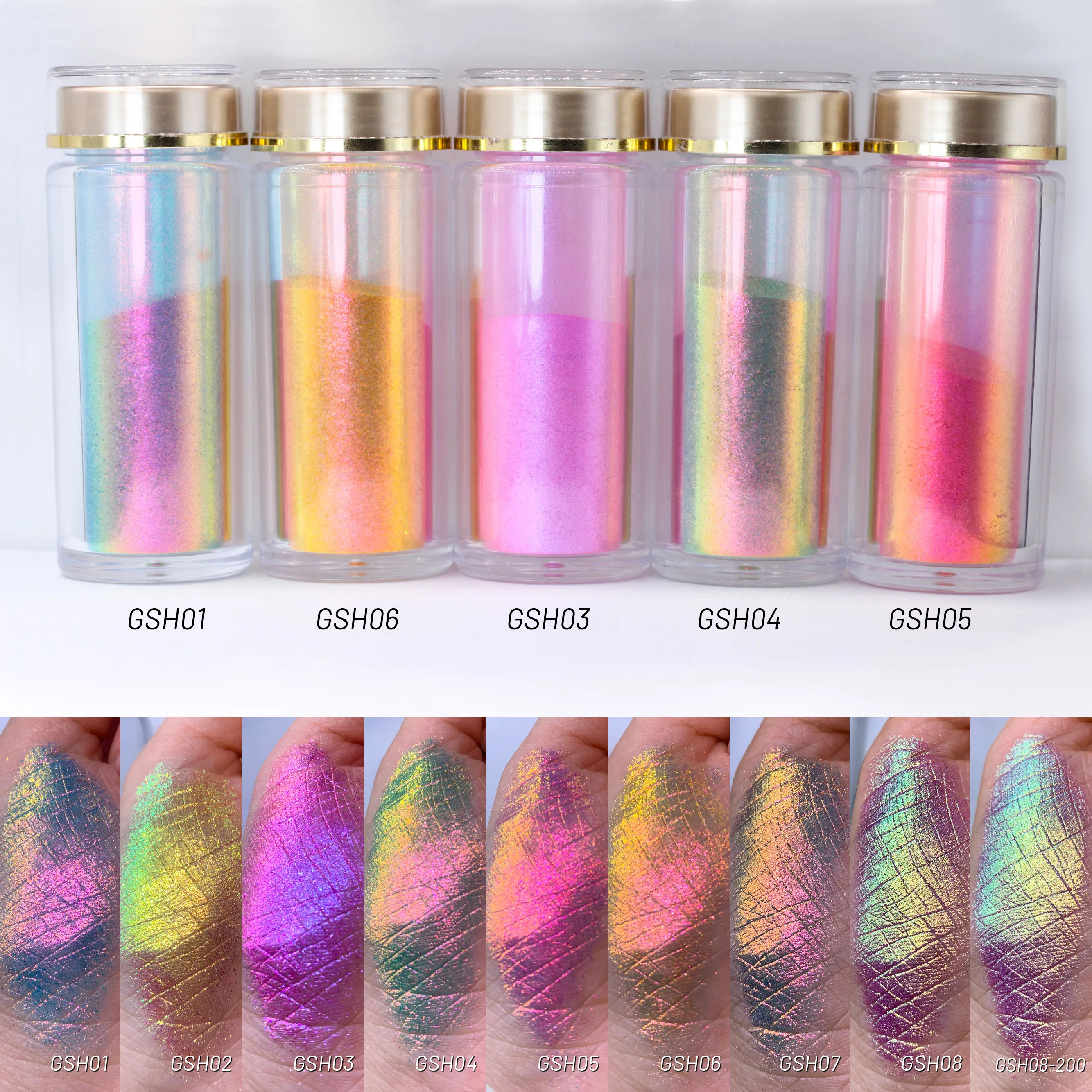 Factory Sale Art Pigment Kits Supplies Sets Nail Polish Mirror Powder Eye Shadow Plastic Charms Bears for Jewelry Accept Low MOQ