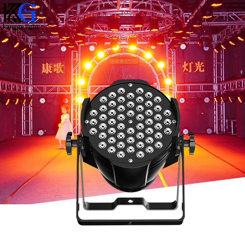 54PCS*3W Led Par Light Led DJ Par Can Wedding Lighting 3 in 1 RGB Par Light Effect for Party Night Club