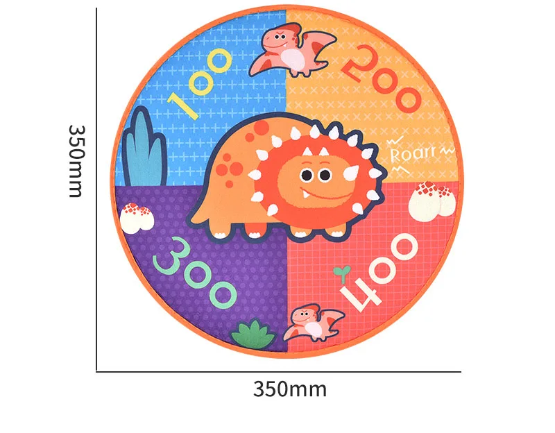 36CM Sticky Ball Dinosaur Dart Throwing Cloth Dart Target Set
