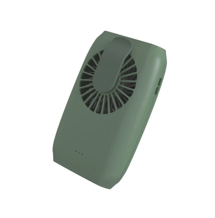 2021 new type hanging waist type fan USB charging portable mini fan hanging neck outdoor fan