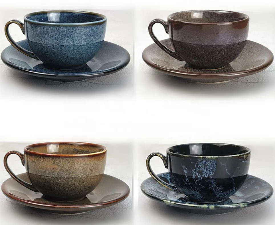 tea cups and saucers cheap for Latte  Cappuccino   Tea  Dishwasher and Microwave Safe