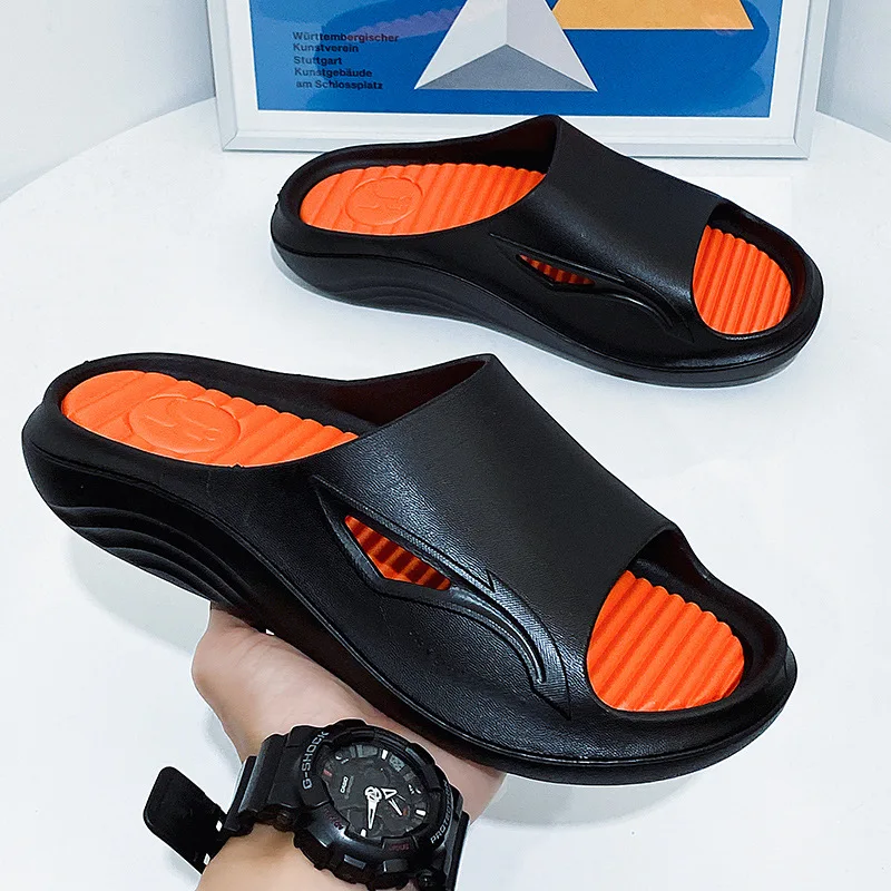 Bathroom Custom Wholesale Summer Popular Pvc Customized Unisex Slipper With Thicken Sole Logo