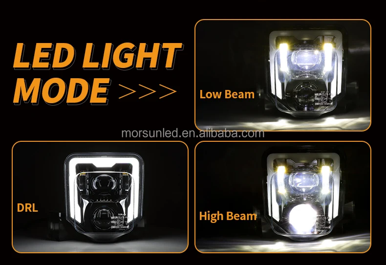 For Husqvarnas FE 250 350 450 501 TE 250i 300i LED Headlight with DRL E-mark motorcycle Motocross led headlights for FC TC MX