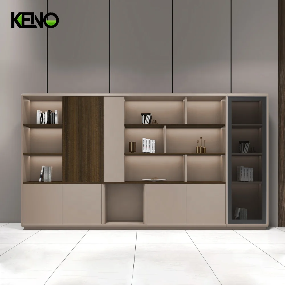 Office Furniture Disassemble Sliding Display Wardrobe Shoe Cabinet Metal Safe Wood Storage File Cabinet with Shelves and Doors