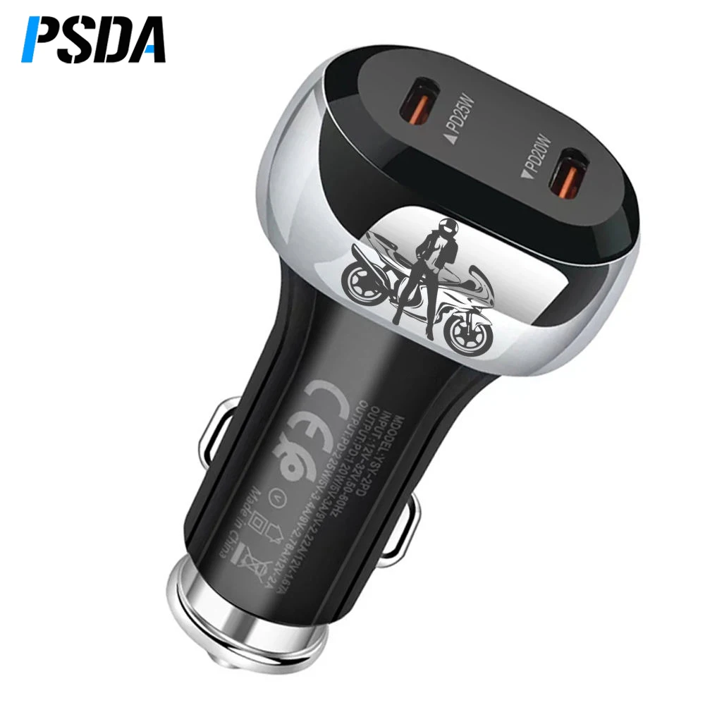 PSDA 2USB+2PD Quick Charge 4-in-1 Car Cigarette Lighter 38W PD One Tow Four Mobile Phone Car Charger