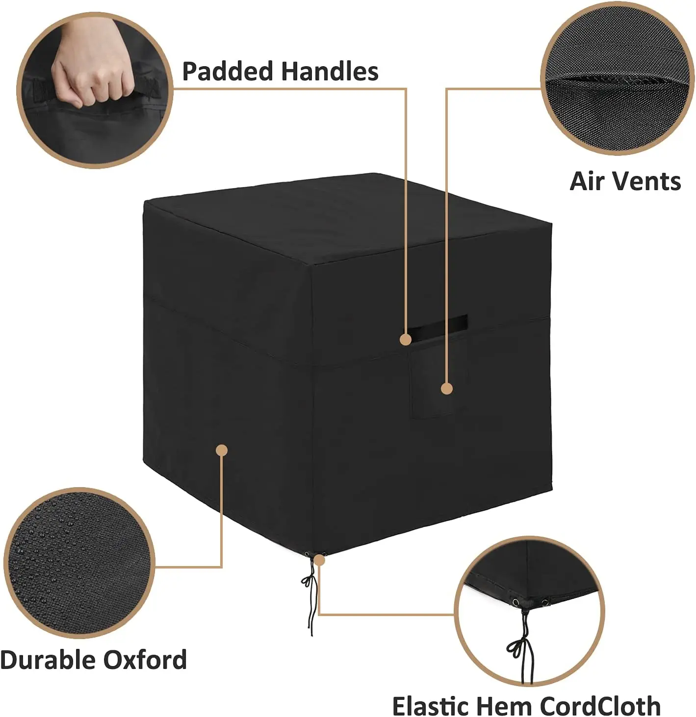 Outdoor Waterproof UV Resistant Dustproof Snow Resistant Air Conditioner Covers