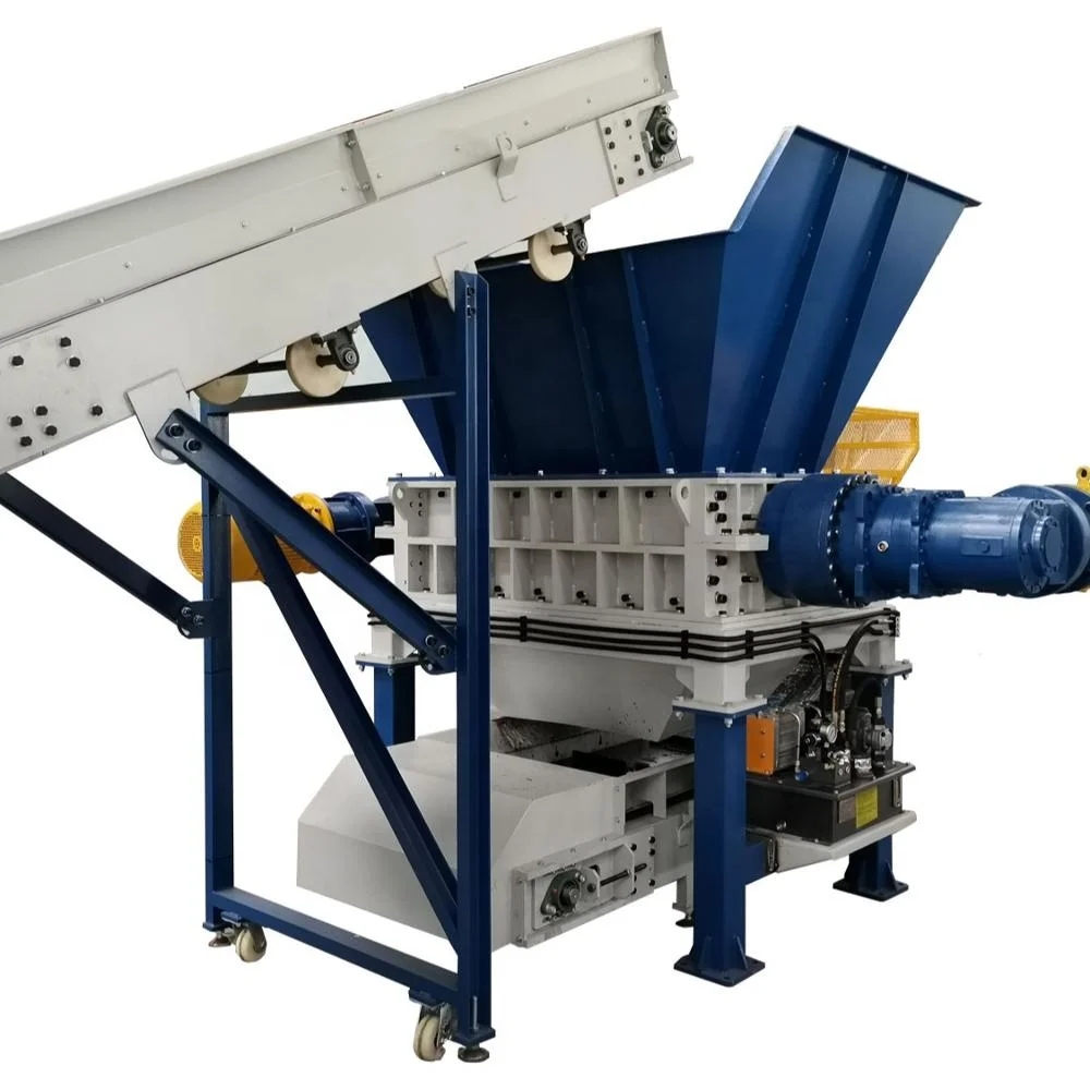 
High Quality Double Shaft Shredder Waste Computer Cell Phone TV Boards Scrap Metal PCB Board E Waste Shredding Recycling Machine 