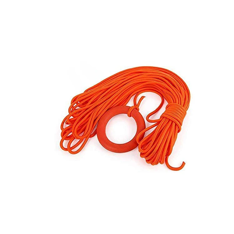 Wholesale 8mm10mm 12mm 16mm Polypropylene Floating Water Rescue Rope  Reflective Throwing Rope Rescue Lifeguard Water Lifeline