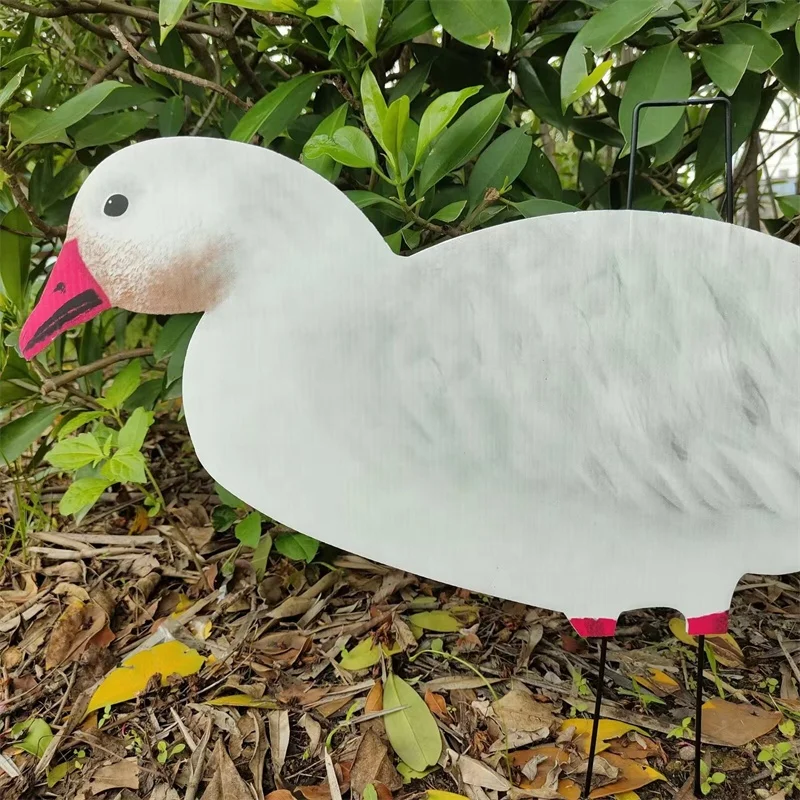 Xilei Wholesale 1 Piece Design Life-Like Snow Goose Silhouette Decoys Silhouette Goose