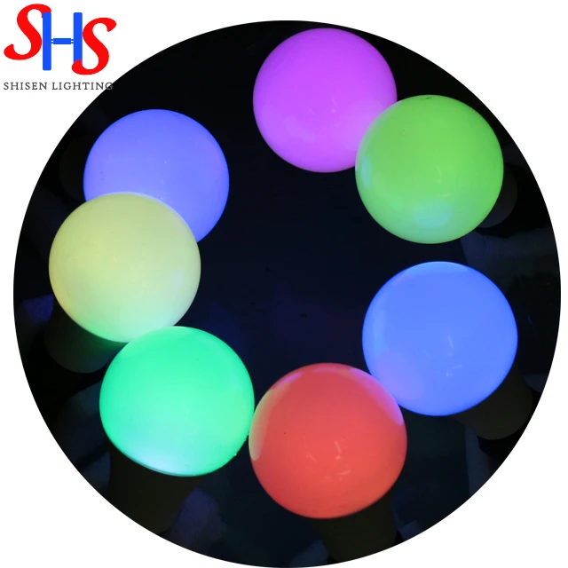 Rgb Led Bulb 5w 7w Led Bulb E27 Base Color Running Led Bulbs