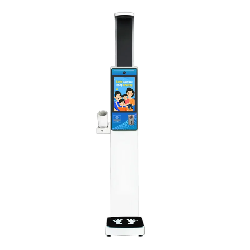 printer coin operated weight height blood pressure heart rate weighing scales for hospital