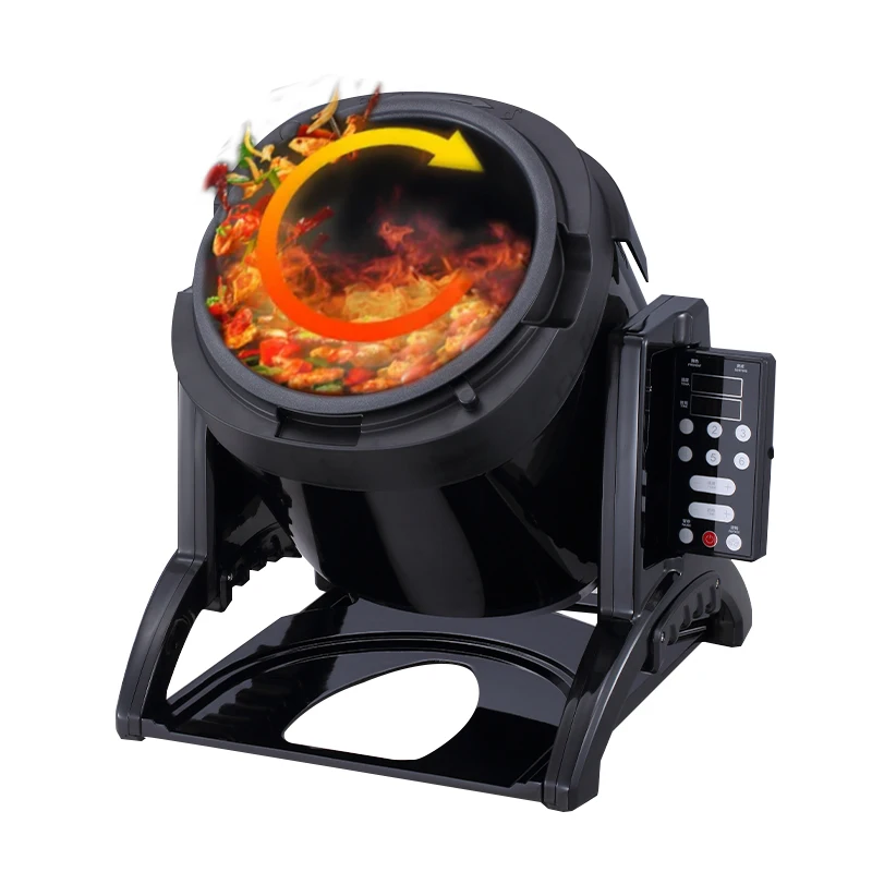 3600w Chinese And English Touch Screen Intelligent Cooking Robot Wok Restaurant Automatic Peanuts Stirring Automated Cooking Mac