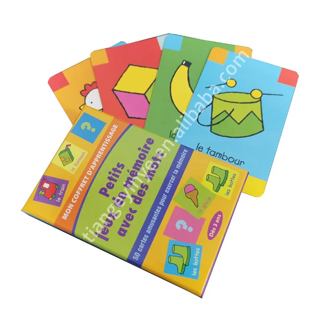 Cost effective hot sale exquisite learning flash cards for kids educational