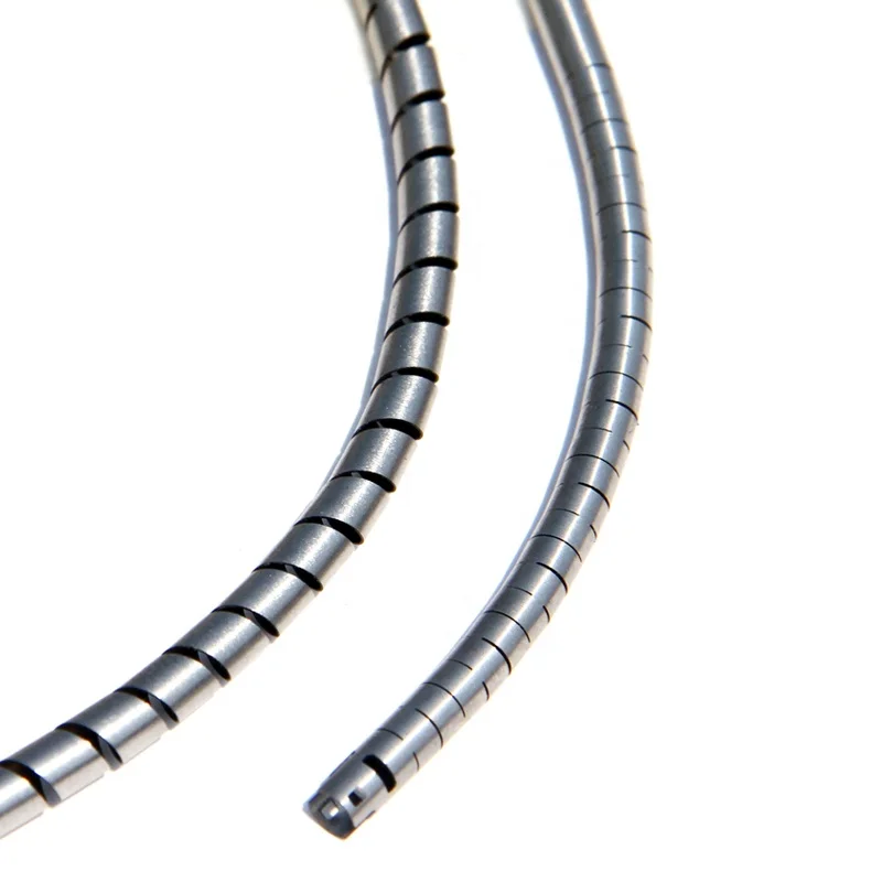 Custom High Precision Stainless Steel NiTi Spiral Laser Cutting Hose Flexible Endoscopic Bending Snake Bone Tube