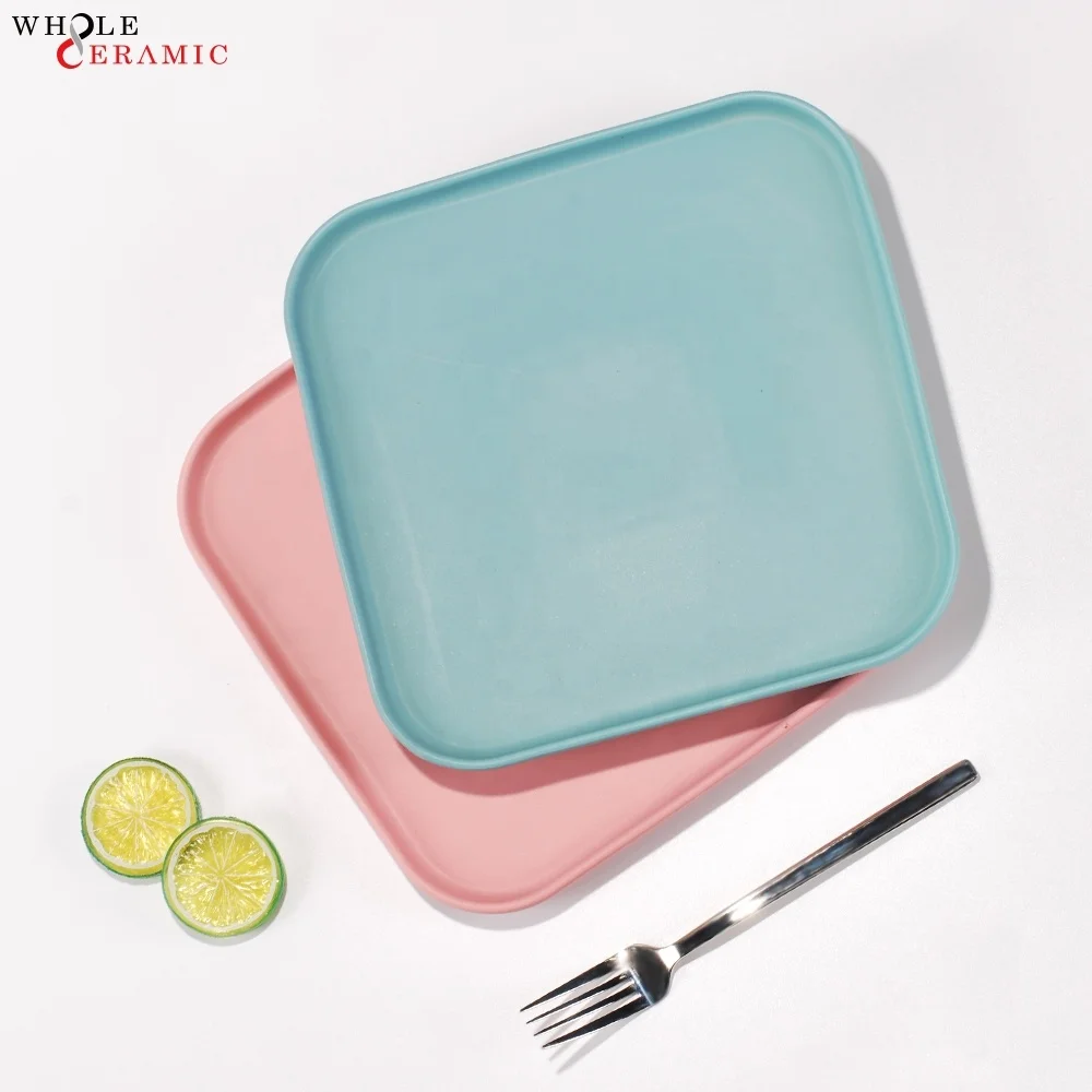 Stoneware nature irregular round dinner plate for breakfast mug custom kitchen ceramic  bowls set melamine dinnerware