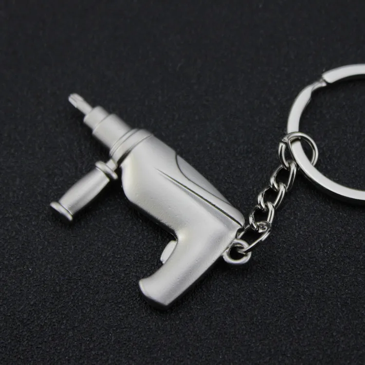 Alloy Carabiner Keychain with Drill Tool Metal Gift Accessory