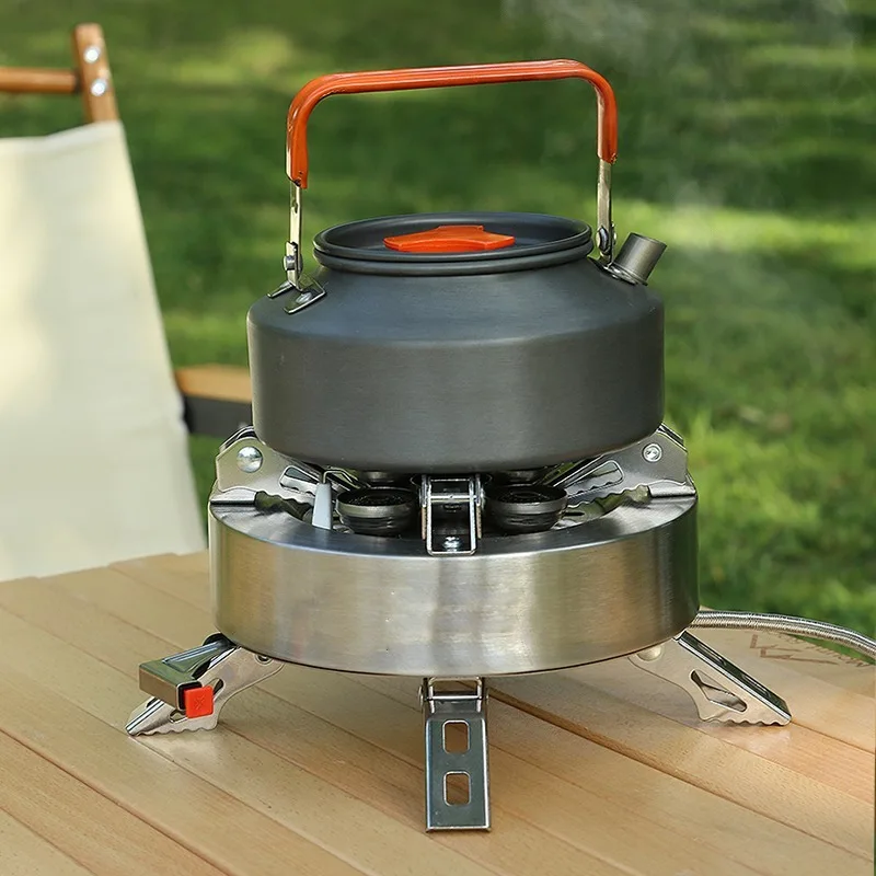 Foldable Durable Steel Grill Outdoor Camp Stoves Stand with Windshield Ultralight Folding Camp BBQ Grill