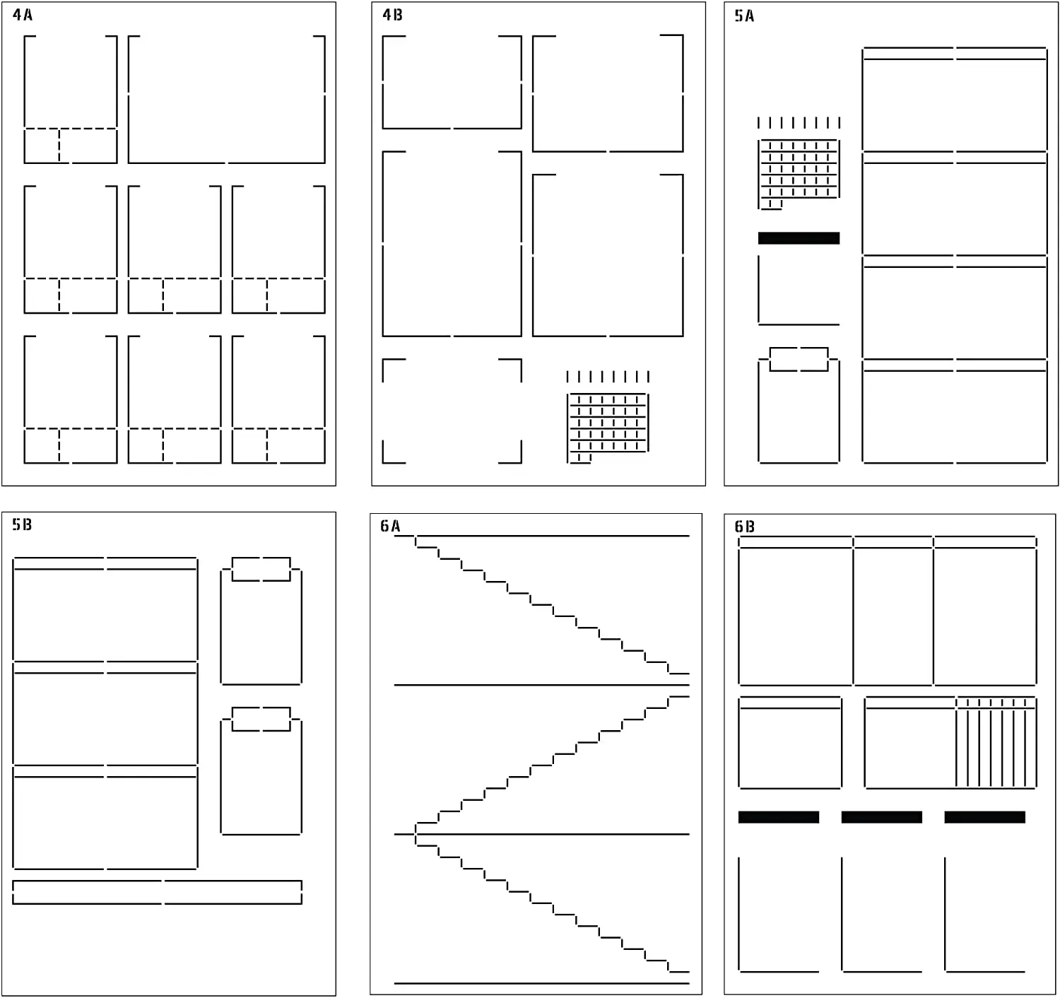 A5 Speedy Spreads Weekly Layouts Journal Stencils for Bullet Dot Grid Journal Notebook Save Time on Full-Page Layouts