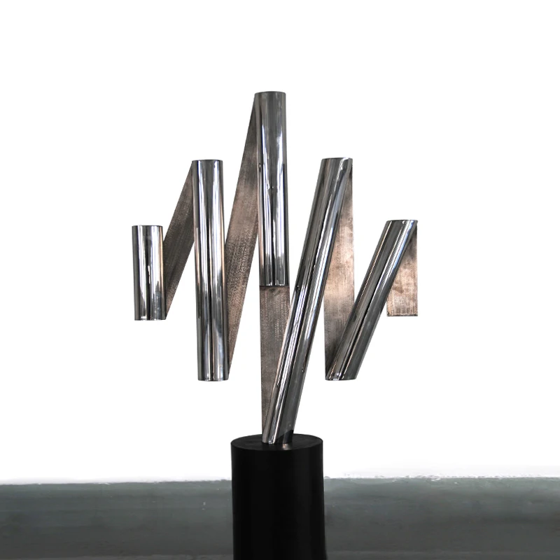 custom modern art sheet metal sculpture inox steel sheet metal fabrication