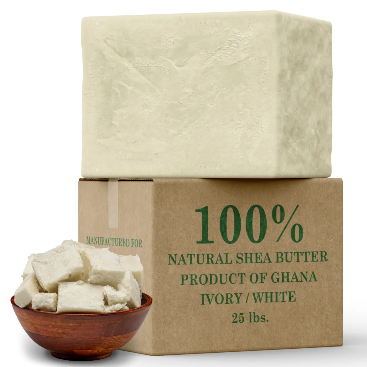 Wholesale 1Kg 100% Pure Natural Smell Good Cosmetics Grade Unrefined African Ivory Shea Butter Raw Bulk Price Organic Form Ghana