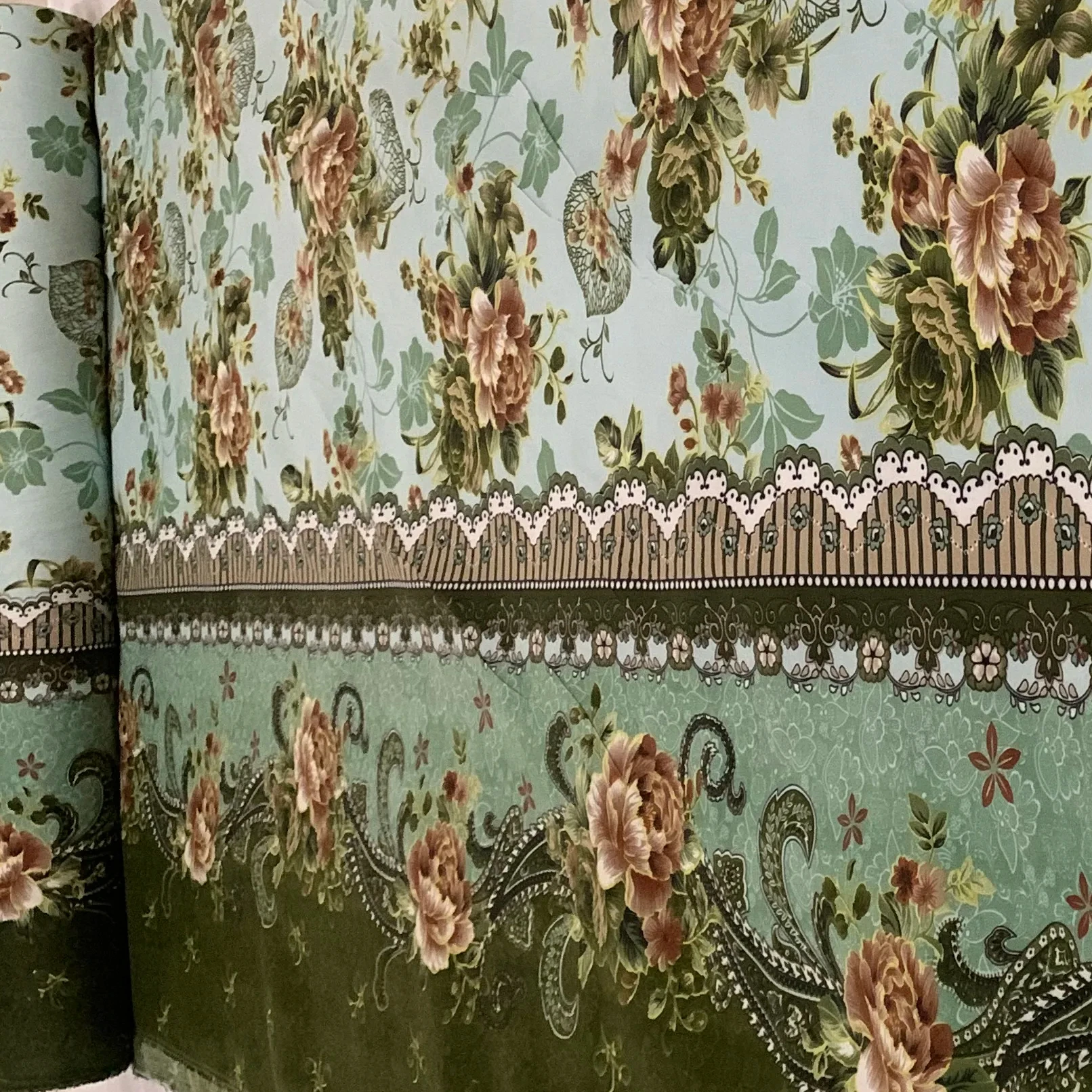 Shandong China factory curtain fabric textile raw material for bed sheet disperse printed fabric in roll