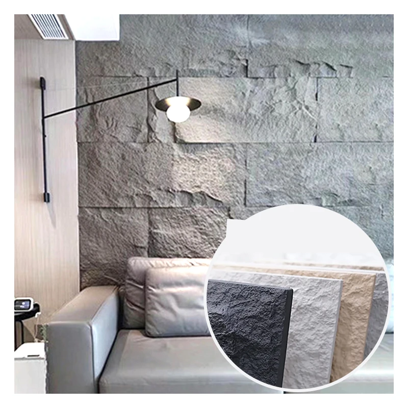 Artificial Exterior Polyurethane Culture Stone PU Faux Mushroom Stone for Wall Brick Wall Cladding