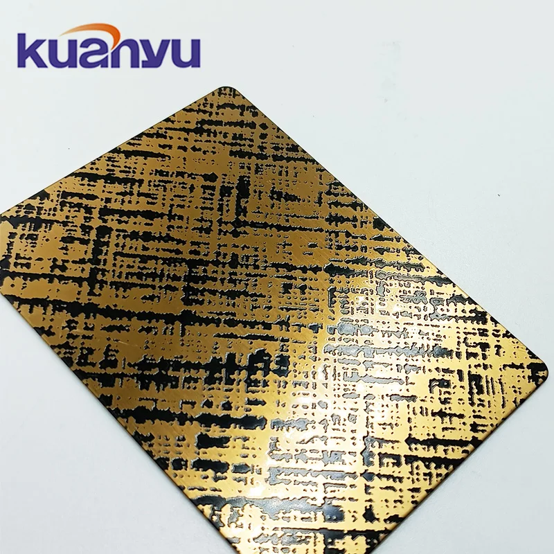 304 Metal Panel Stainless Steel Sheet Wall Ceiling Customized Pattern Wall Decorative Sheet