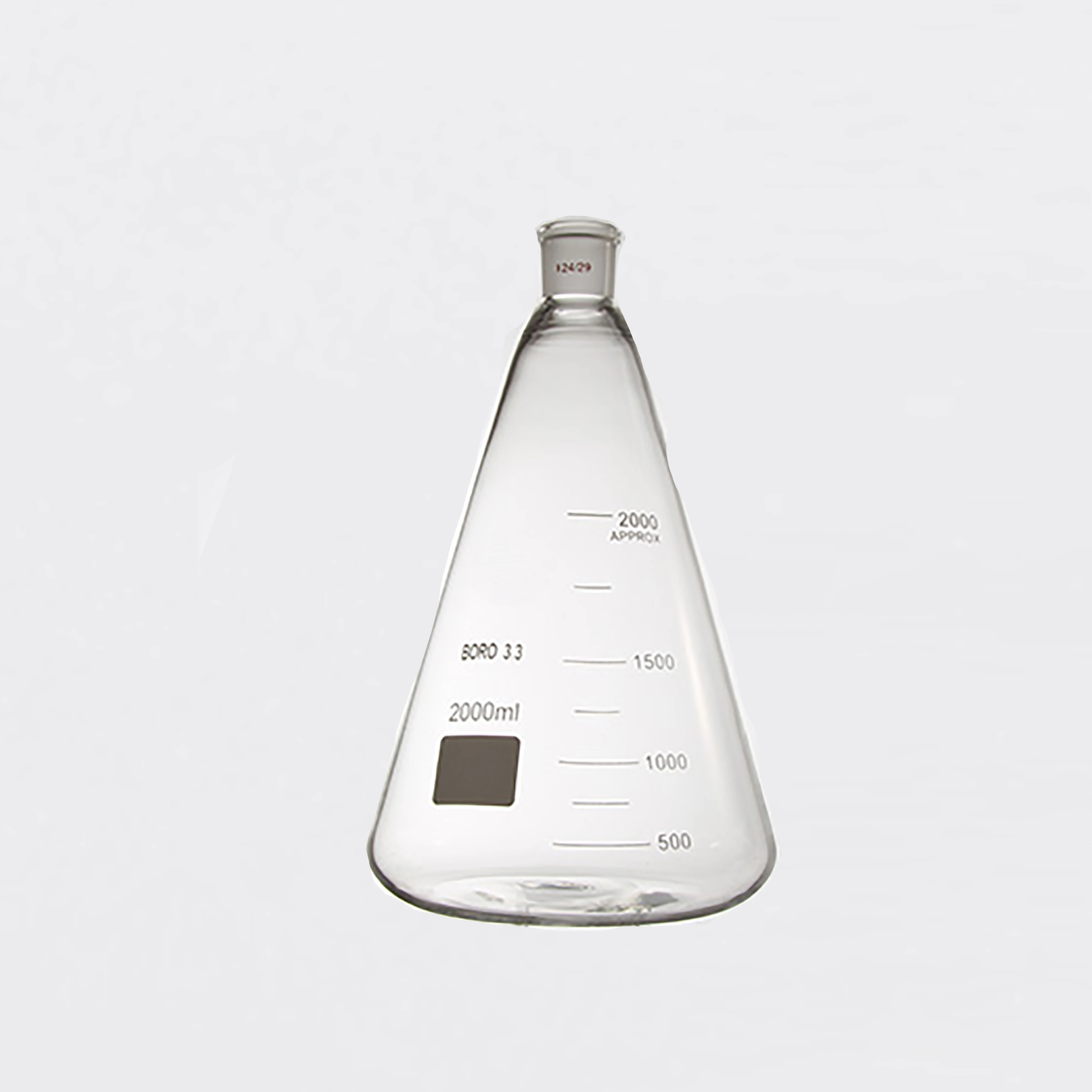 OEM erlenmeyer стеклянная бутылка коническая колба с прозрачной шкалой для лаборатории
