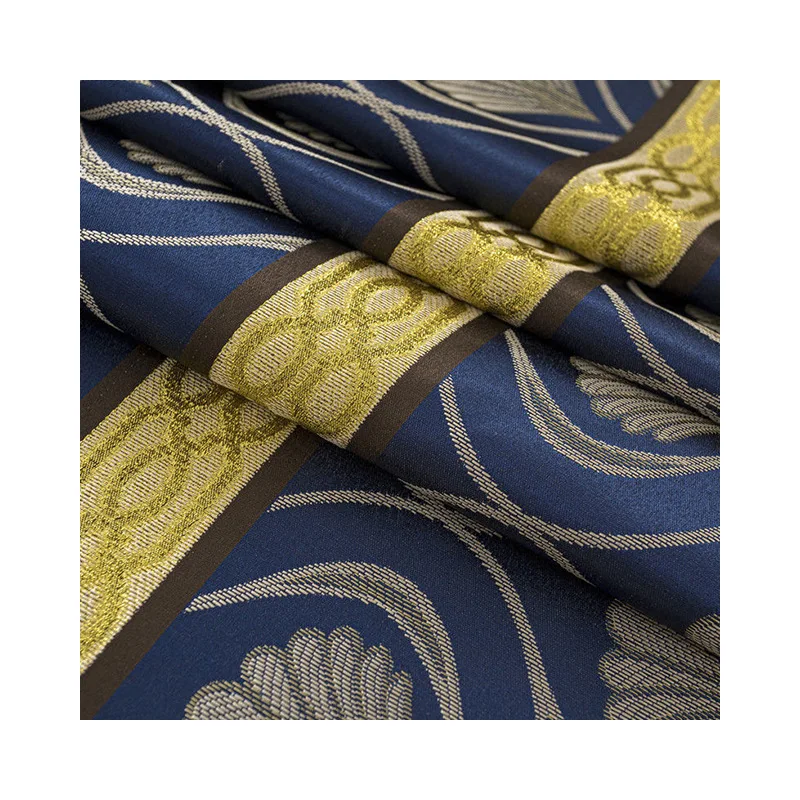 new polyester yarn-dyed jacquard curtain cloths wholesale volume southeast Asia cross-border curtains