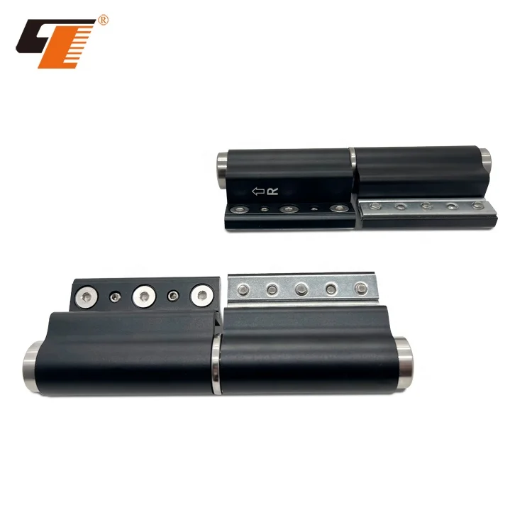 Electrophoretic Black Heavy Duty Concealed Door Hinge Aluminum Door Commercial Adjustable Hydraulic Hinge