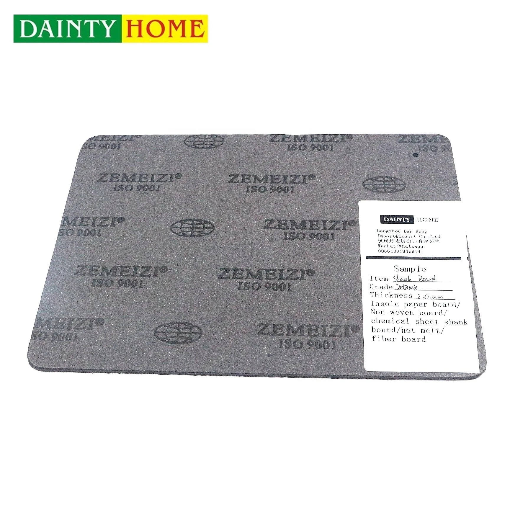 Manufacturer gray shank material board for shoe shank paper insole board shank board