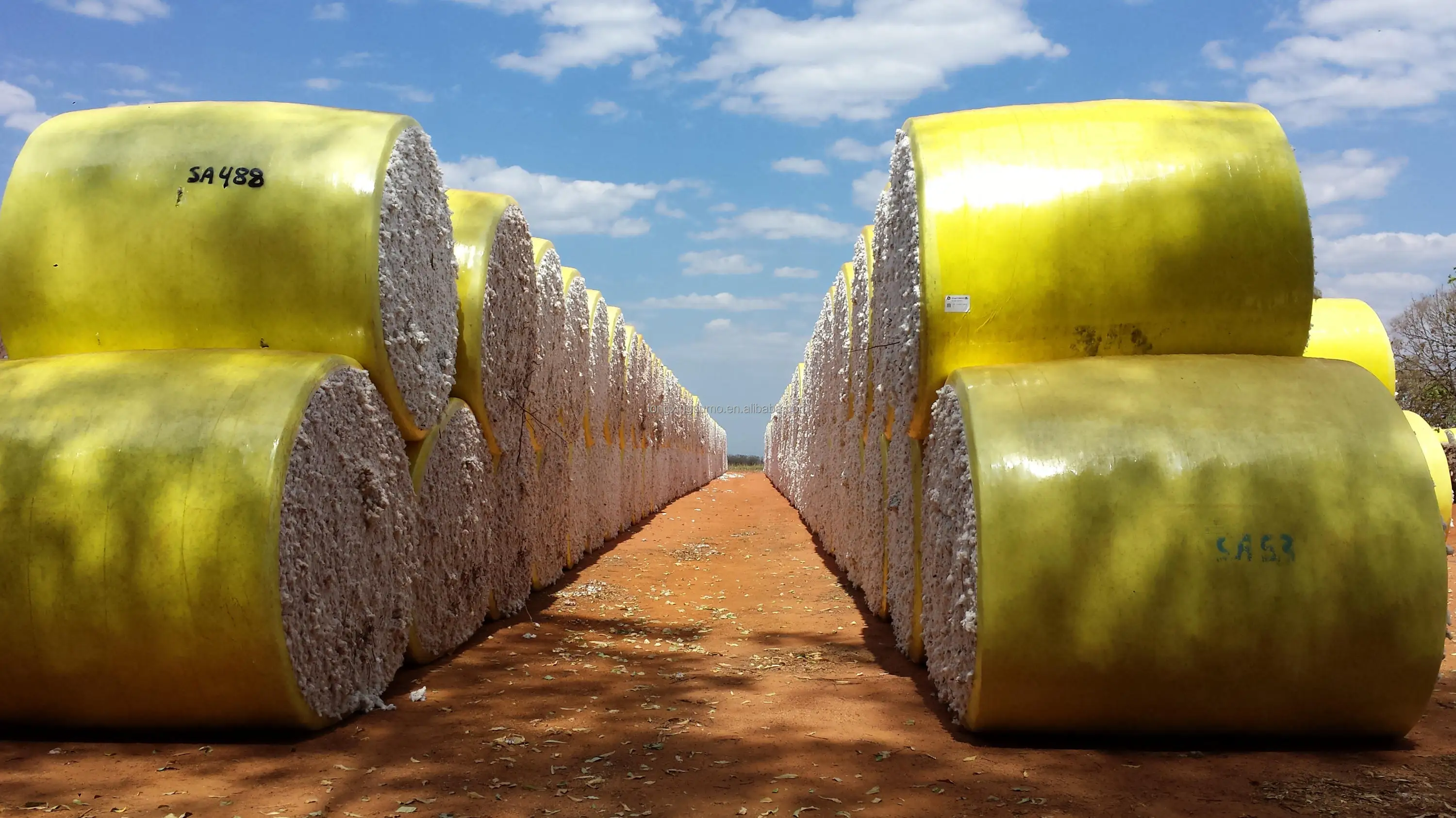 Cotton Harvest Bale Wrap Tama Wrap Cotton Picker Wrapping Round Module Cotton Bale Wrapping film John Deere Picker Bale Wrap