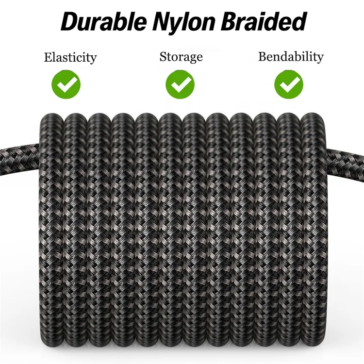 
Shenzhen factory supply Nylon braided 2.4A fast charging cable Type C 0.3M usb charger data Cable with good feedback 