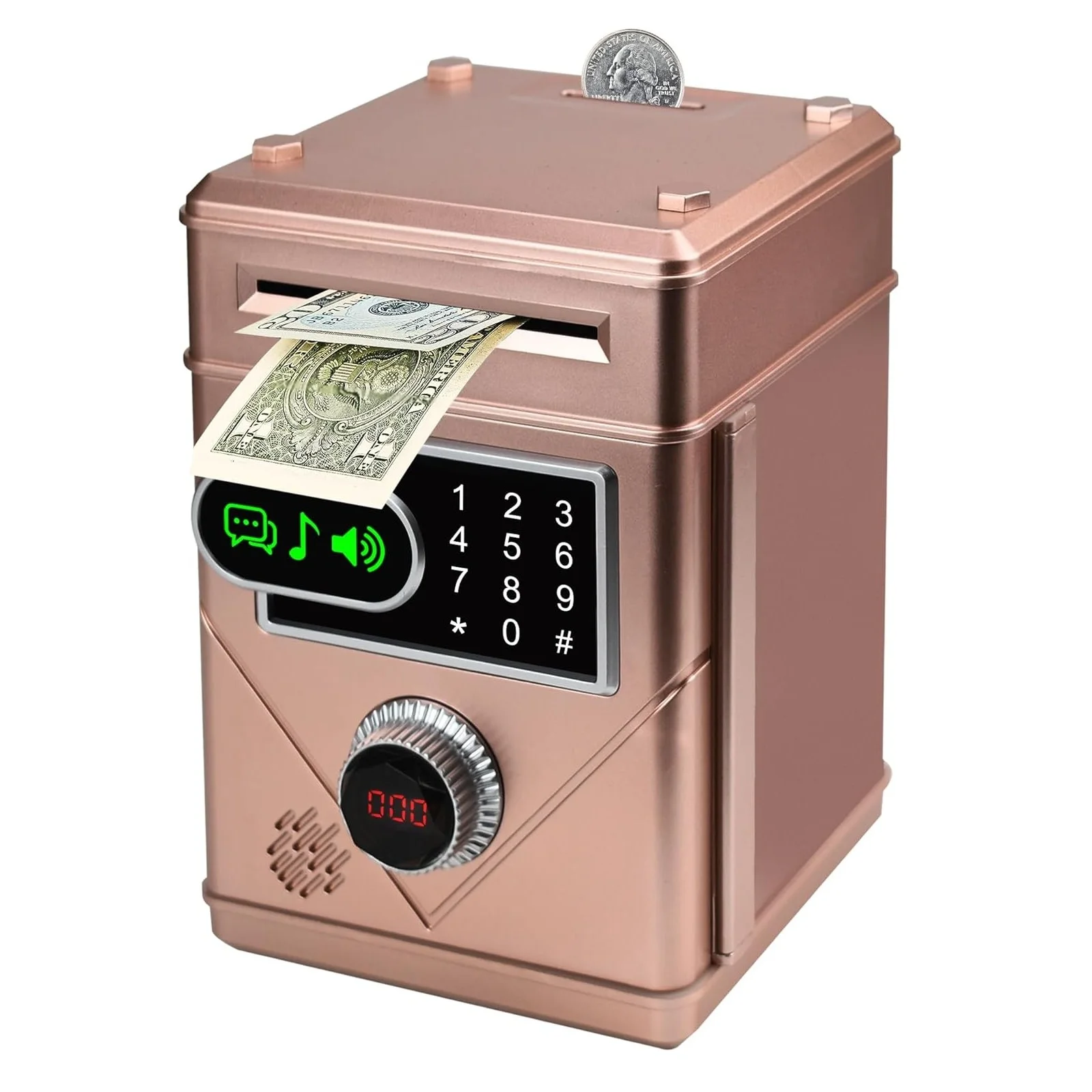 Electronic Touch Screen Piggy Bank Safety Password Mini Intelligent Counting Money Coin Bank ATM Banks Children Toys