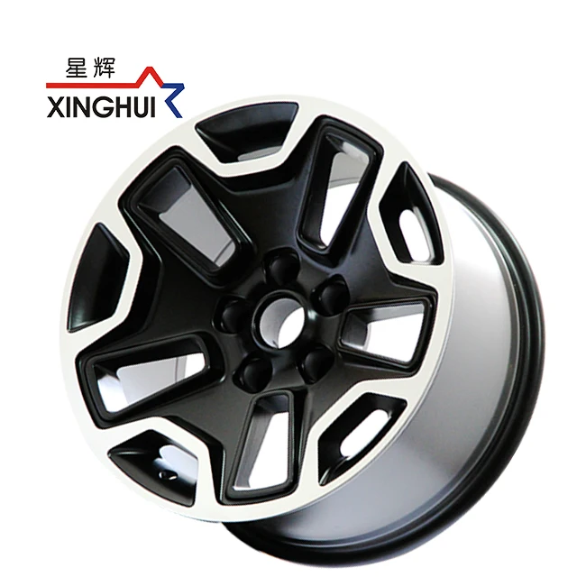 rines17 inch 4x4 rims concave black machine face 5 holes pcd 5x127 ET-13 SUV offroad car wheels