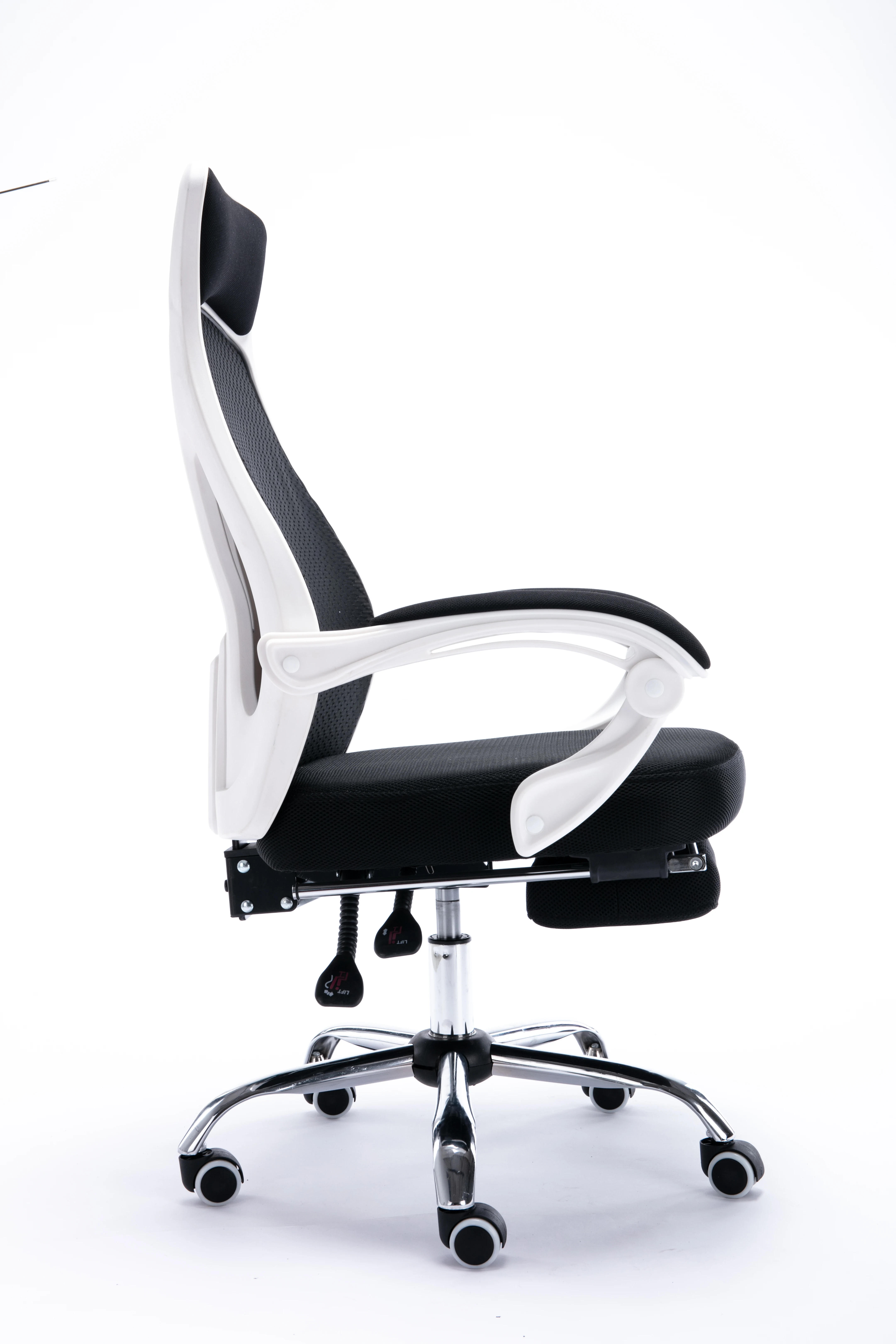  Office Desk Ergonomic Adjustable Height Black Armrest Support chair