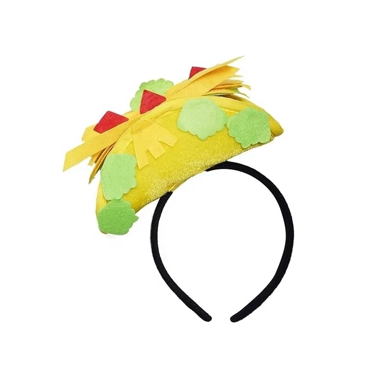 Новинка мини-шапка с едой повязка на голову для Cinco De Mayo Fiesta костюм вечеринки Хэллоуин