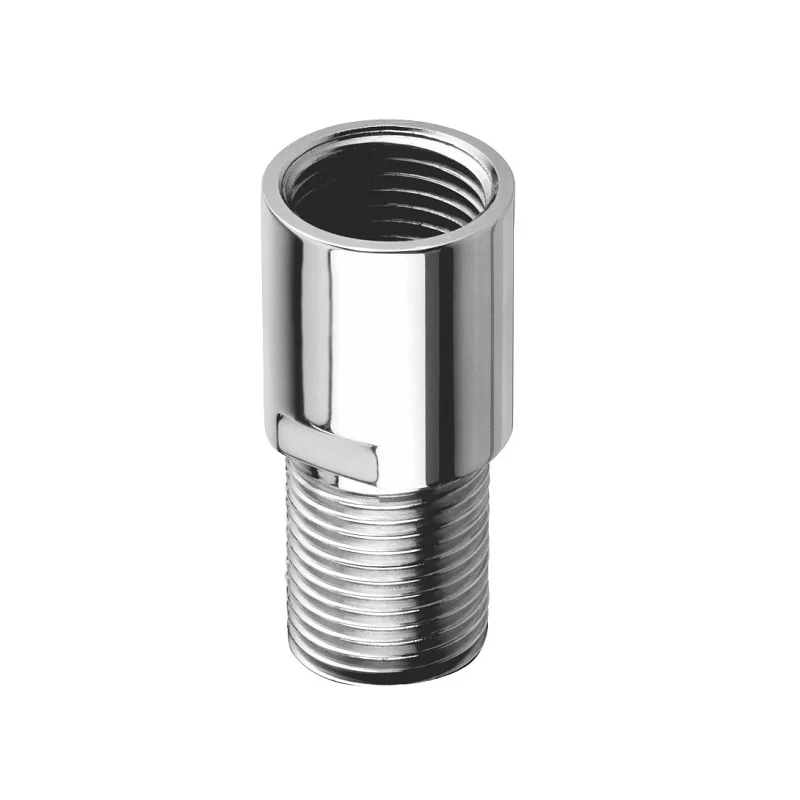 High Precision SS304 Stainless Steel MS Iron Chrome Polish Cp Connection Extension Hex Nipple Cnc Machining For Plumbing Fitting