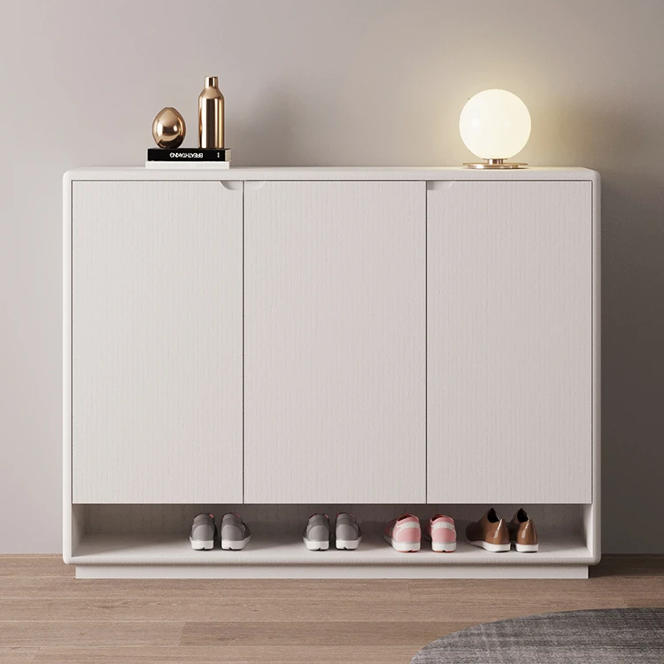 Space Saving Shoe Cabinet  Multi-Layer Storage Shoe Rack Display  Customized Living Room Modern Finish Furniture