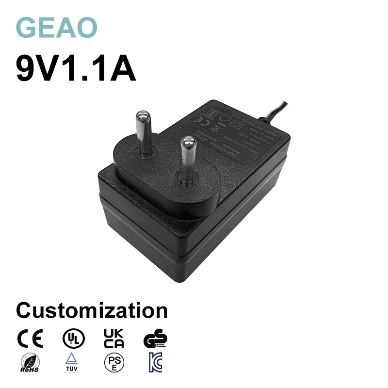 9V 1.1A  Electronic Organ Fan Yt400 Projector Floor Lamp Atomizer CD Player 3v 5v 12v 24v 1a 2a 3a 5a Power Adapter